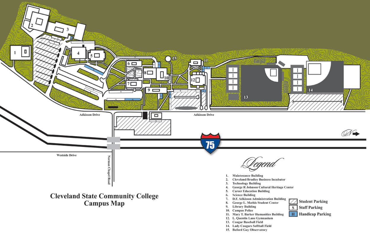 Campus Maps Cleveland State Community College Acalog Acms